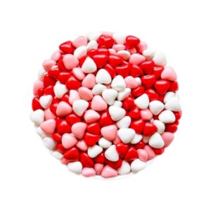 CORAZONES RECUBIERTOS DE CHOCOLATE ROJO/ROSADO/BLANCO X 10KG